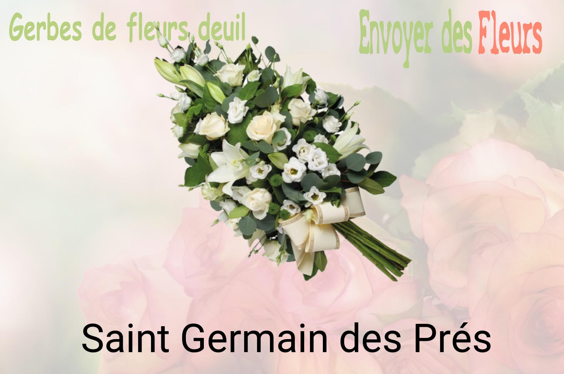 Gerbe de fleurs de deuil livrée à Saint-Germain-des-Prés